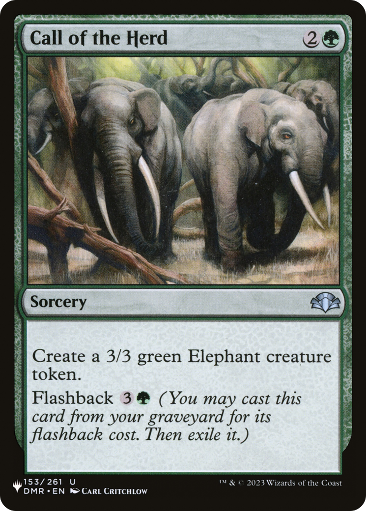 Call of the Herd [The List] | Jomio and Rueliete's Cards and Comics