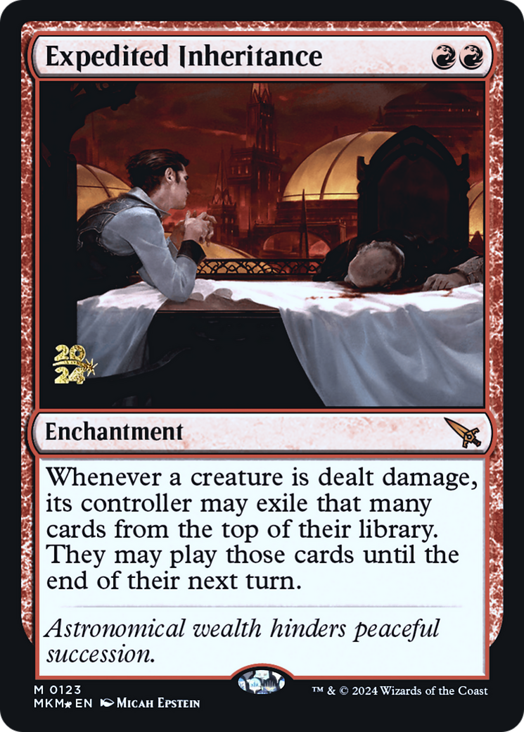 Expedited Inheritance [Murders at Karlov Manor Prerelease Promos] | Jomio and Rueliete's Cards and Comics