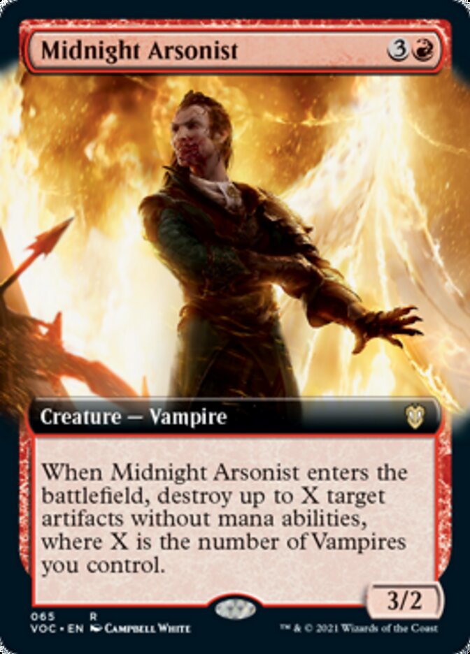 Midnight Arsonist (Extended Art) [Innistrad: Crimson Vow Commander] | Jomio and Rueliete's Cards and Comics