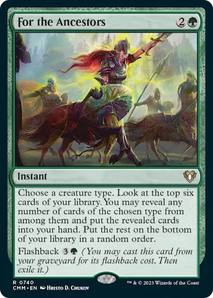 For the Ancestors [Commander Masters] | Jomio and Rueliete's Cards and Comics
