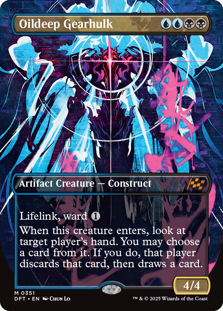 Oildeep Gearhulk (Borderless) [Aetherdrift] | Jomio and Rueliete's Cards and Comics