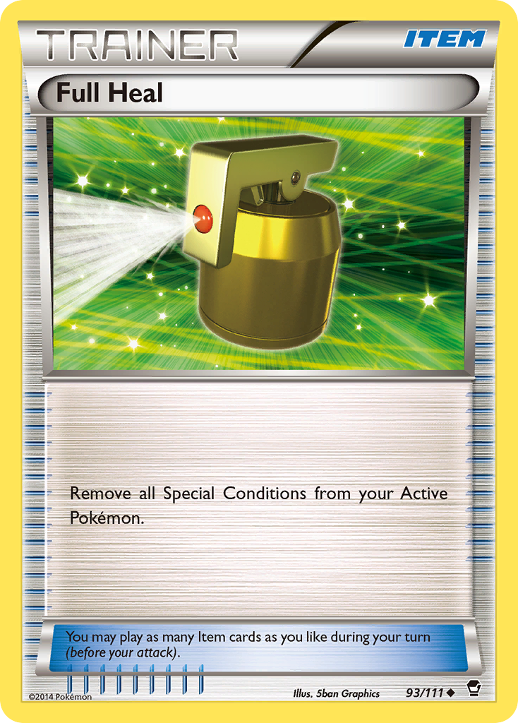Full Heal (93/111) [XY: Furious Fists] | Jomio and Rueliete's Cards and Comics
