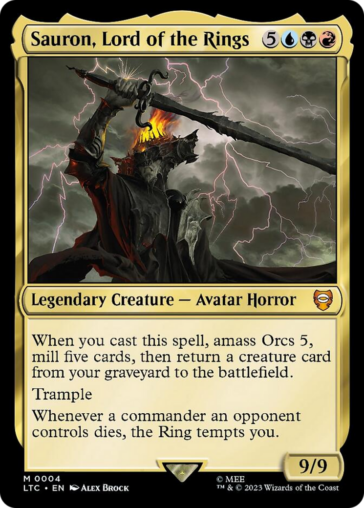 Sauron, Lord of the Rings [The Lord of the Rings: Tales of Middle-Earth Commander] | Jomio and Rueliete's Cards and Comics