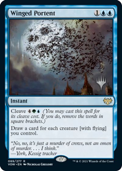 Winged Portent (Promo Pack) [Innistrad: Crimson Vow Promos] | Jomio and Rueliete's Cards and Comics