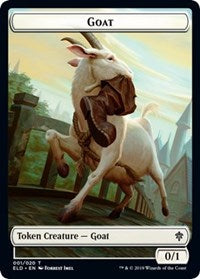 Goat // Food (18) Double-Sided Token [Throne of Eldraine Tokens] | Jomio and Rueliete's Cards and Comics