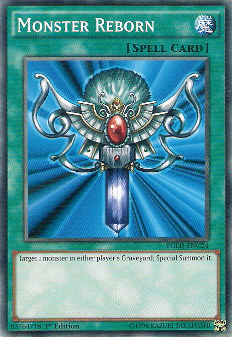 Monster Reborn [YGLD-ENC24] Common | Jomio and Rueliete's Cards and Comics