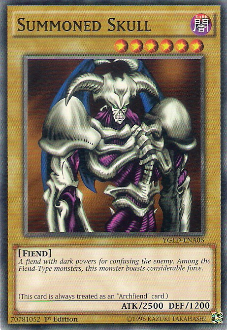 Summoned Skull [YGLD-ENA06] Common | Jomio and Rueliete's Cards and Comics