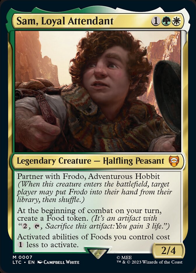 Sam, Loyal Attendant [The Lord of the Rings: Tales of Middle-Earth Commander] | Jomio and Rueliete's Cards and Comics