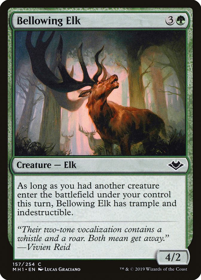 Bellowing Elk [Modern Horizons] | Jomio and Rueliete's Cards and Comics