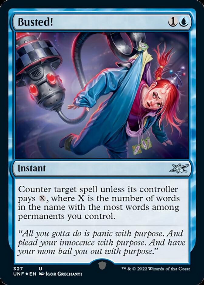 Busted! (Galaxy Foil) [Unfinity] | Jomio and Rueliete's Cards and Comics