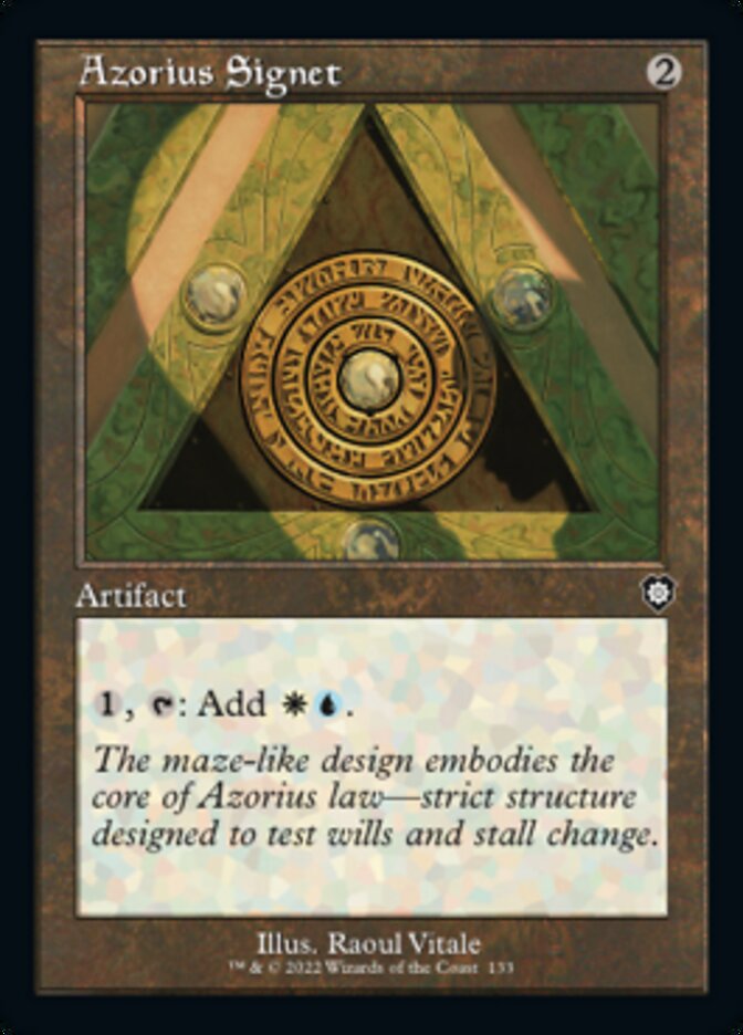 Azorius Signet (Retro) [The Brothers' War Commander] | Jomio and Rueliete's Cards and Comics