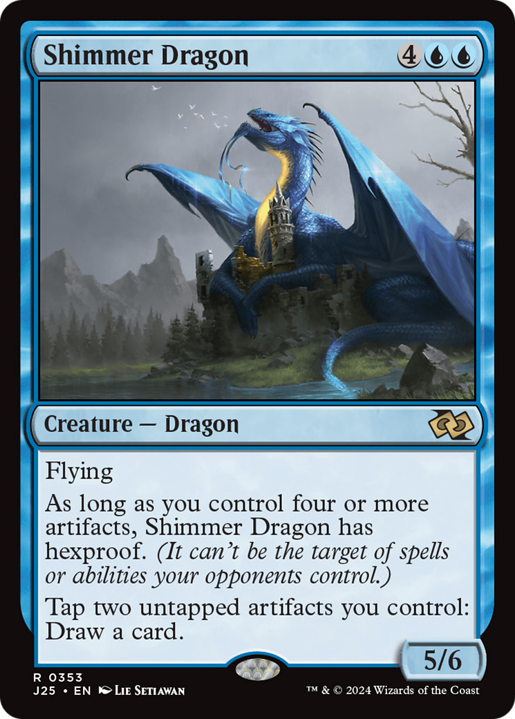 Shimmer Dragon [Foundations Jumpstart] | Jomio and Rueliete's Cards and Comics
