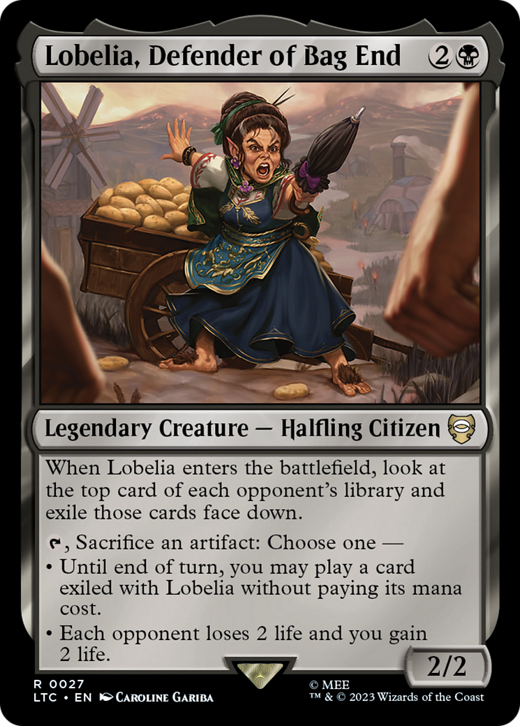 Lobelia, Defender of Bag End [The Lord of the Rings: Tales of Middle-Earth Commander] | Jomio and Rueliete's Cards and Comics