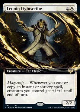 Leonin Lightscribe (Extended Art) [Strixhaven: School of Mages] | Jomio and Rueliete's Cards and Comics