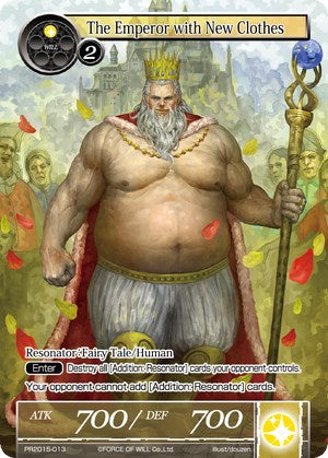 The Emperor with New Clothes (PR2015-013) [Promo Cards] | Jomio and Rueliete's Cards and Comics