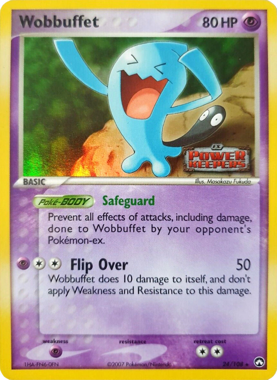 Wobbuffet (24/108) (Stamped) [EX: Power Keepers] | Jomio and Rueliete's Cards and Comics