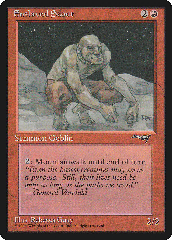 Enslaved Scout (Crouching) [Alliances] | Jomio and Rueliete's Cards and Comics