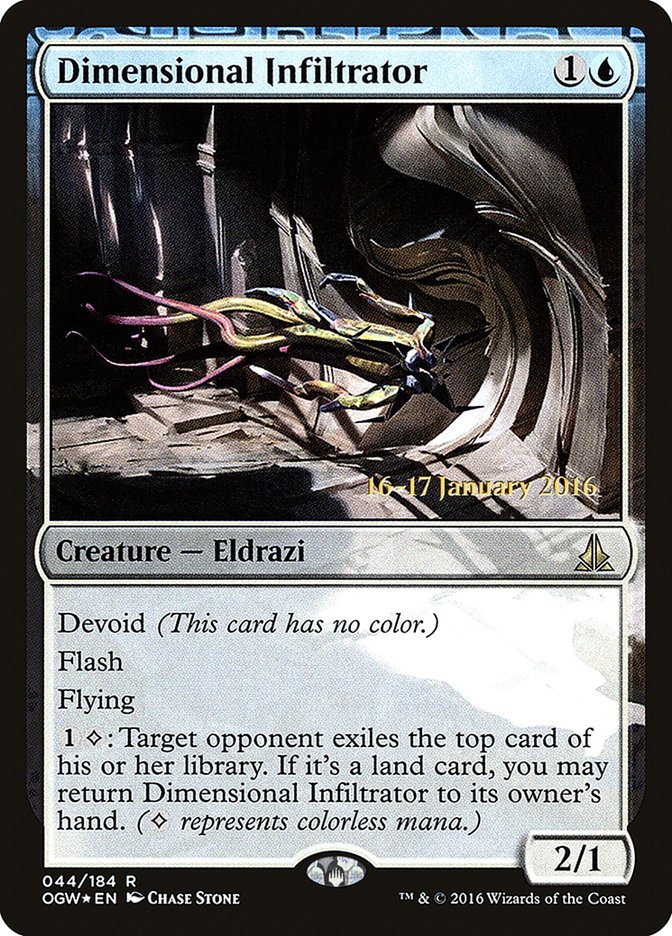Dimensional Infiltrator [Oath of the Gatewatch Prerelease Promos] | Jomio and Rueliete's Cards and Comics