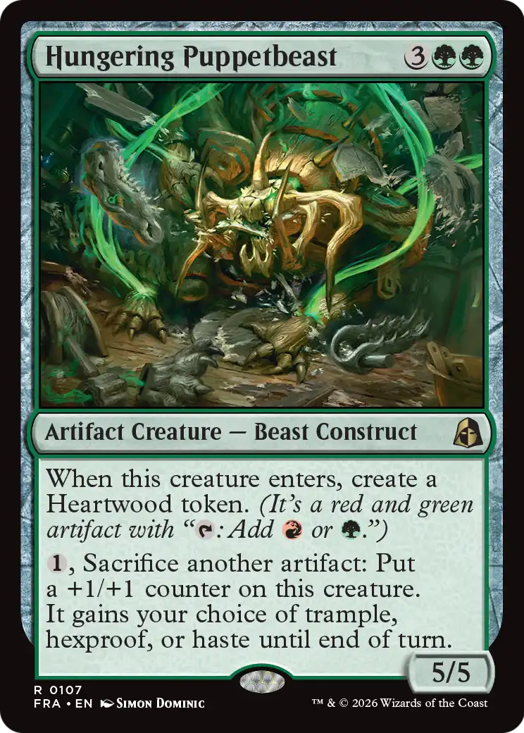 Hungering Puppetbeast [Reality Fracture] | Jomio and Rueliete's Cards and Comics