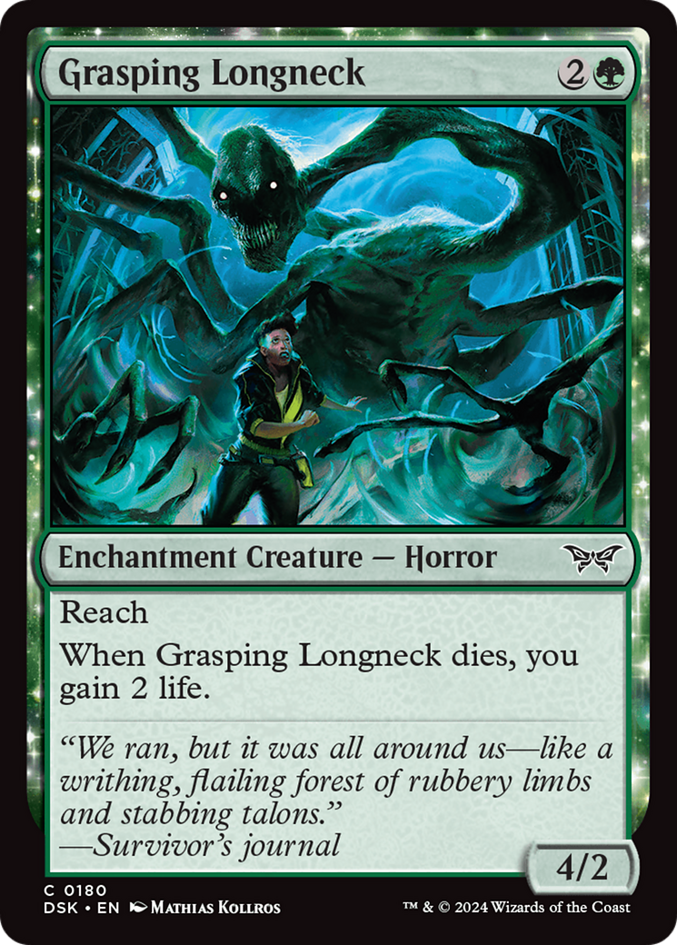 Grasping Longneck [Duskmourn: House of Horror] | Jomio and Rueliete's Cards and Comics