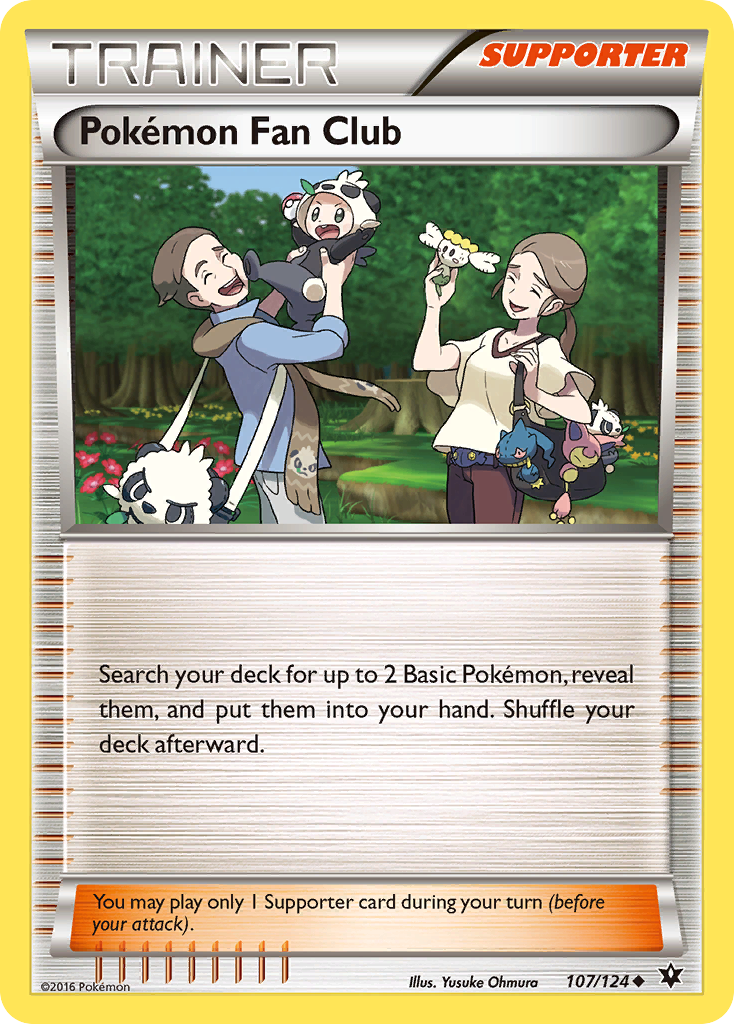 Pokemon Fan Club (107/124) [XY: Fates Collide] | Jomio and Rueliete's Cards and Comics