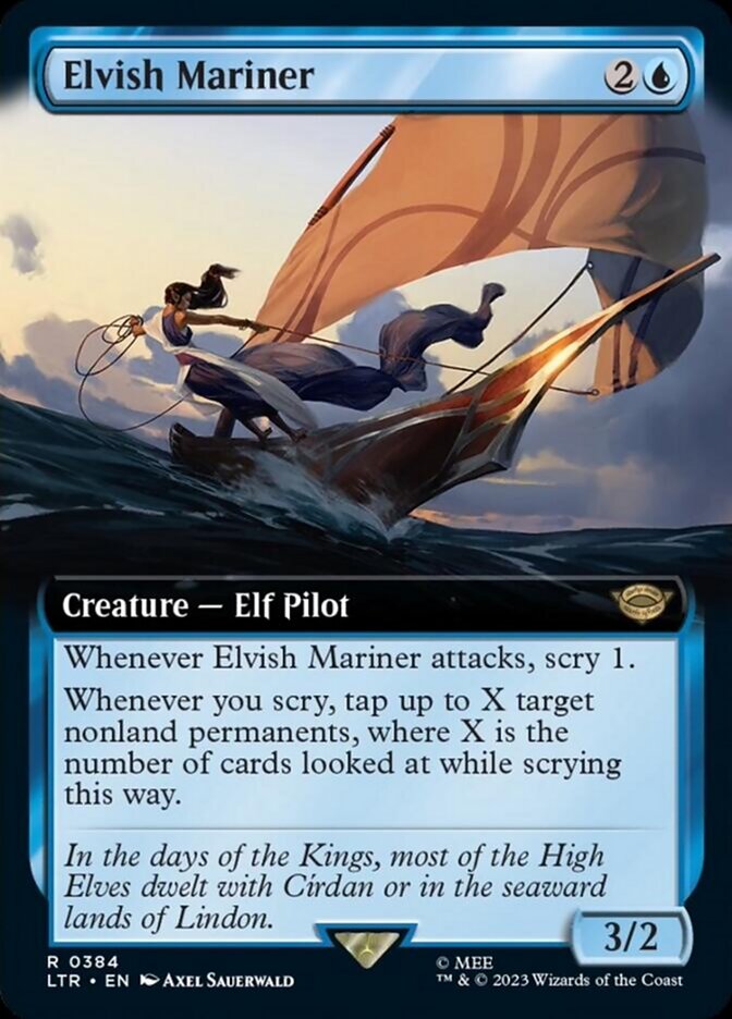 Elvish Mariner (Extended Art) [The Lord of the Rings: Tales of Middle-Earth] | Jomio and Rueliete's Cards and Comics