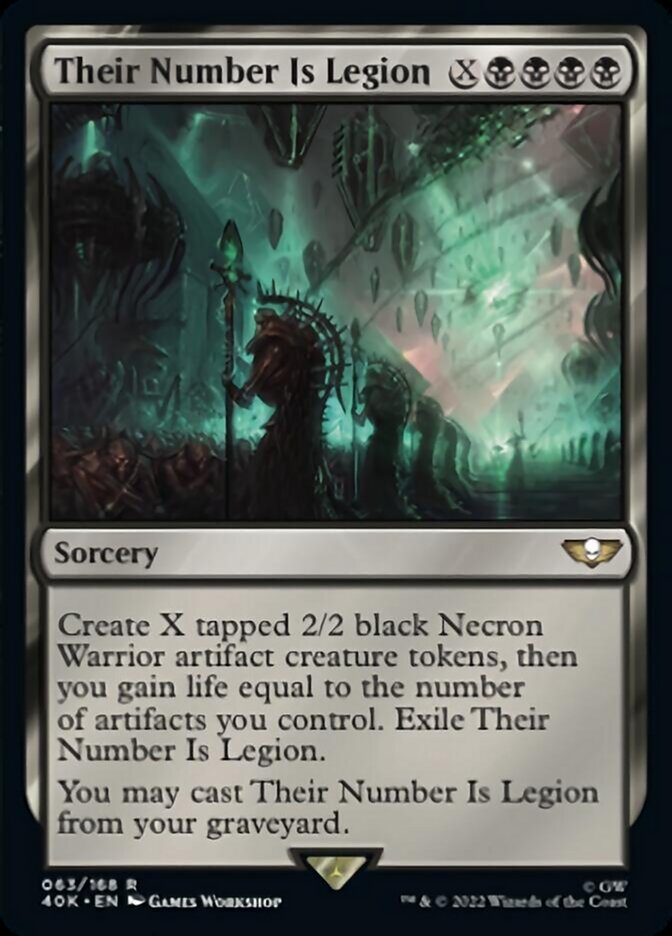 Their Number Is Legion (Surge Foil) [Warhammer 40,000] | Jomio and Rueliete's Cards and Comics
