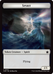 Spirit // Cat (0001) Doubled-Sided Token [Foundations Tokens] | Jomio and Rueliete's Cards and Comics