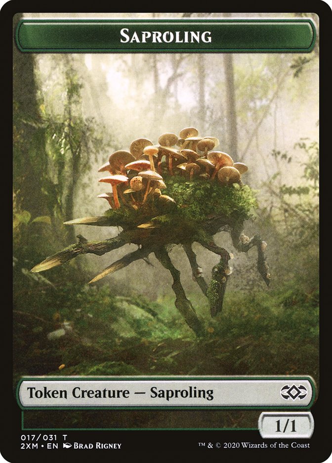 Copy // Saproling Double-Sided Token [Double Masters Tokens] | Jomio and Rueliete's Cards and Comics