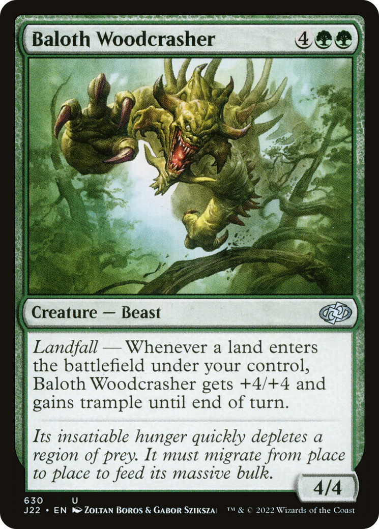 Baloth Woodcrasher [Jumpstart 2022] | Jomio and Rueliete's Cards and Comics
