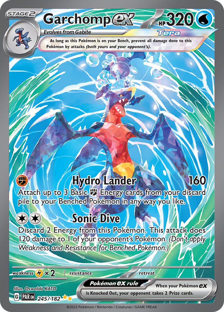Garchomp ex (245/182) [Scarlet & Violet: Paradox Rift] | Jomio and Rueliete's Cards and Comics