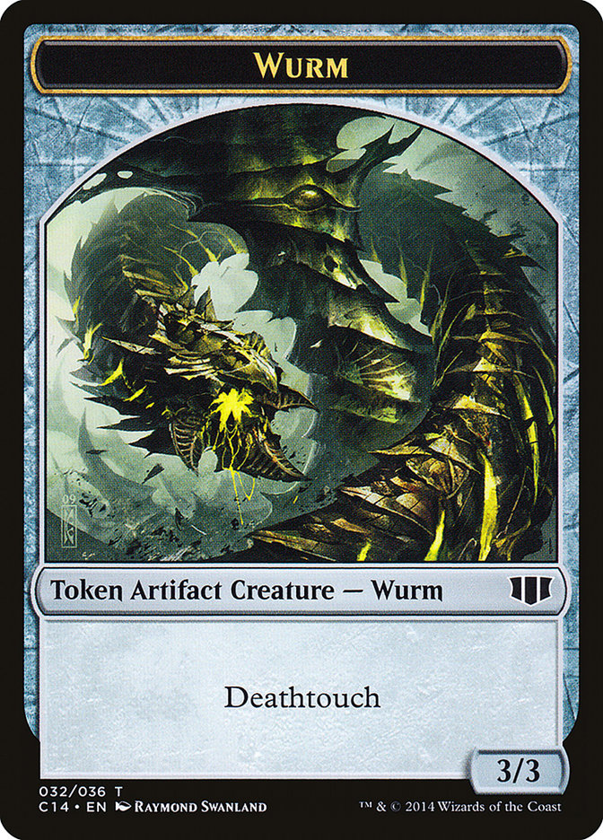 Wurm (032/036) // Goat Double-Sided Token [Commander 2014 Tokens] | Jomio and Rueliete's Cards and Comics