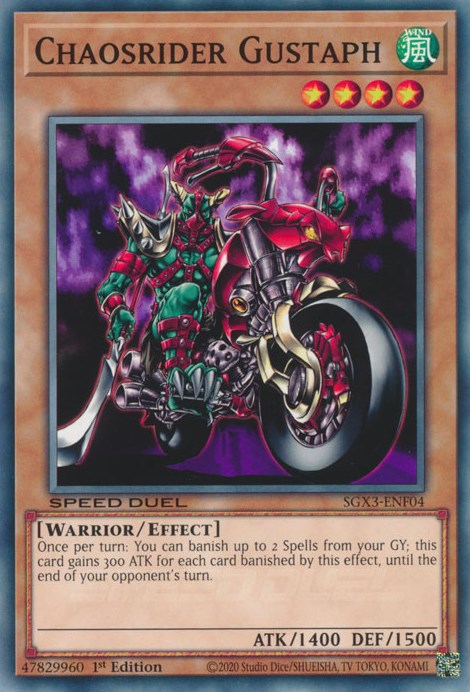 Chaosrider Gustaph [SGX3-ENF04] Common | Jomio and Rueliete's Cards and Comics