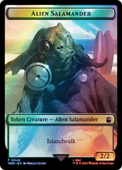 Alien Angel // Alien Salamander Double-Sided Token (Surge Foil) [Doctor Who Tokens] | Jomio and Rueliete's Cards and Comics
