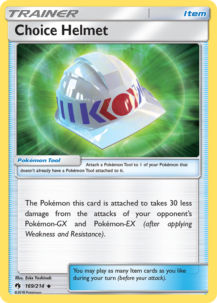 Choice Helmet (169/214) [Sun & Moon: Lost Thunder] | Jomio and Rueliete's Cards and Comics