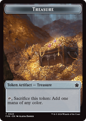 Goblin // Treasure Double-Sided Token [Foundations Tokens] | Jomio and Rueliete's Cards and Comics
