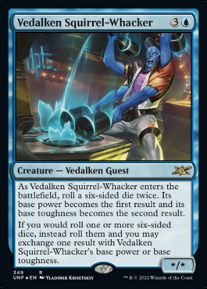 Vedalken Squirrel-Whacker (Galaxy Foil) [Unfinity] | Jomio and Rueliete's Cards and Comics