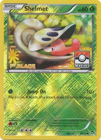 Shelmet (8/111) (League Promo 1st Place) [XY: Furious Fists] | Jomio and Rueliete's Cards and Comics