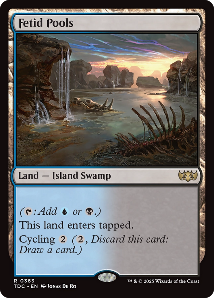 Fetid Pools [Tarkir: Dragonstorm Commander] | Jomio and Rueliete's Cards and Comics