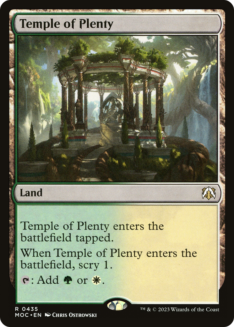 Temple of Plenty [March of the Machine Commander] | Jomio and Rueliete's Cards and Comics
