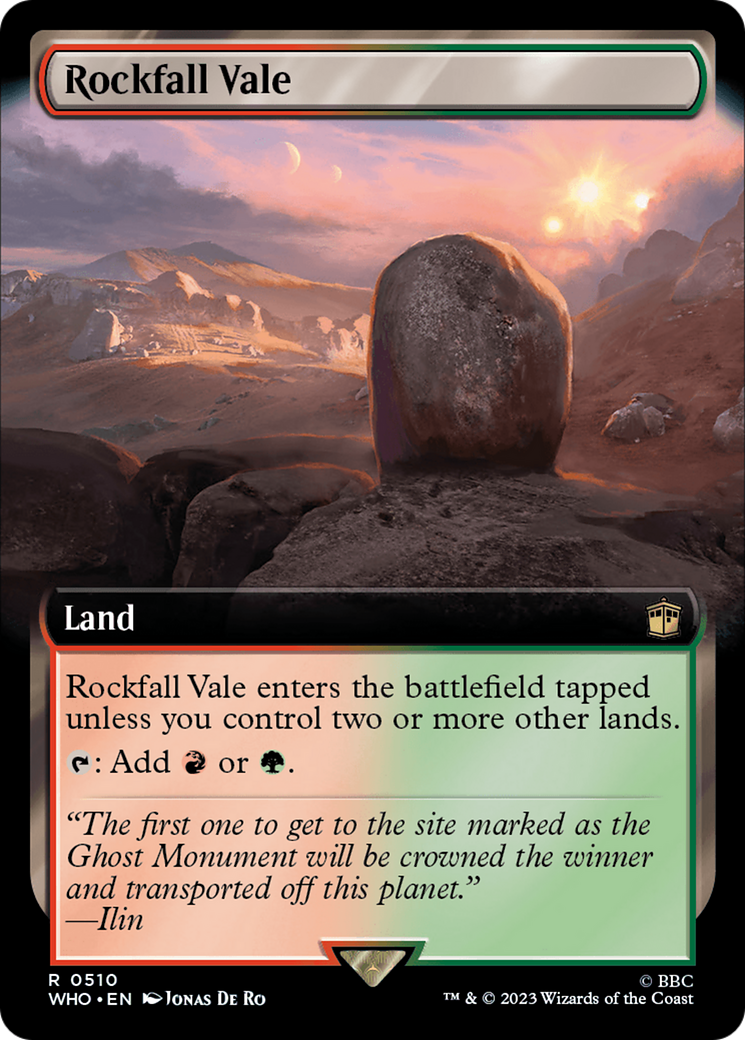 Rockfall Vale (Extended Art) [Doctor Who] | Jomio and Rueliete's Cards and Comics