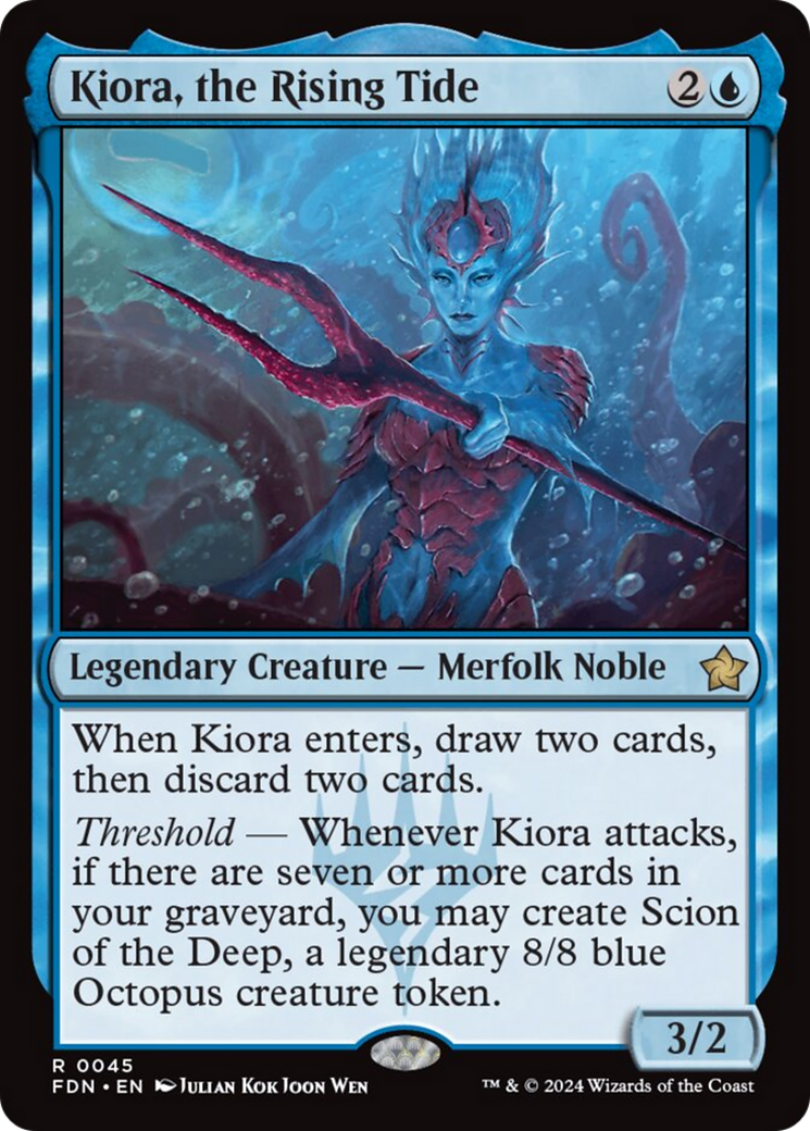 Kiora, the Rising Tide [Foundations] | Jomio and Rueliete's Cards and Comics