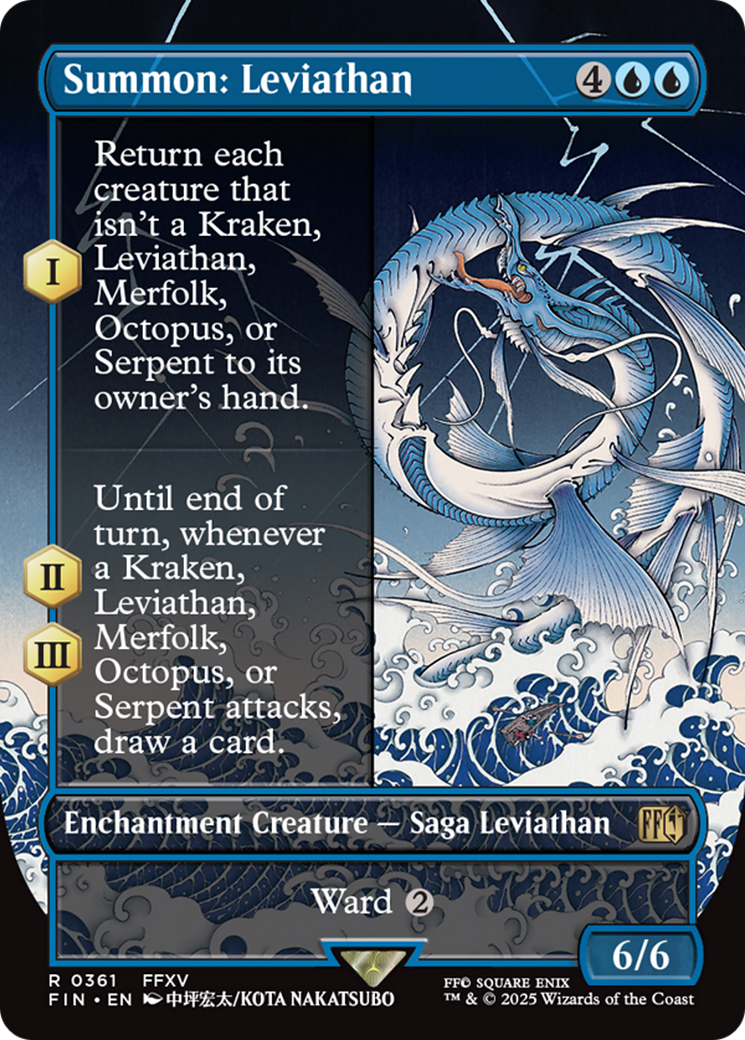 Summon: Leviathan (Borderless) [FINAL FANTASY] | Jomio and Rueliete's Cards and Comics