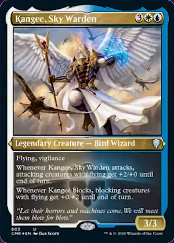 Kangee, Sky Warden (Etched) [Commander Legends] | Jomio and Rueliete's Cards and Comics