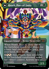 Huatli, Poet of Unity // Roar of the Fifth People (Borderless) [The Lost Caverns of Ixalan] | Jomio and Rueliete's Cards and Comics