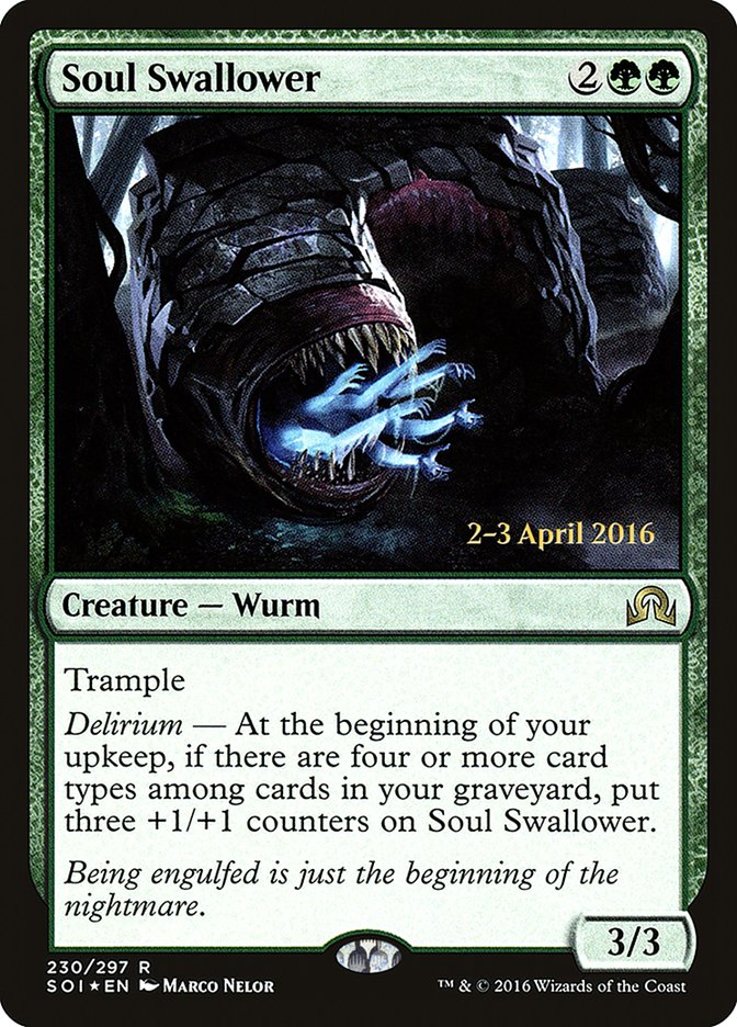 Soul Swallower [Shadows over Innistrad Prerelease Promos] | Jomio and Rueliete's Cards and Comics