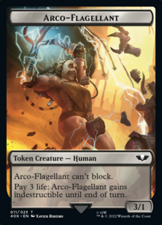 Soldier (004) // Arco-Flagellant Double-Sided Token [Warhammer 40,000 Tokens] | Jomio and Rueliete's Cards and Comics