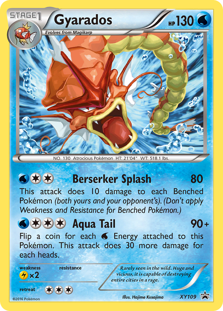Gyarados (XY109) [XY: Black Star Promos] | Jomio and Rueliete's Cards and Comics