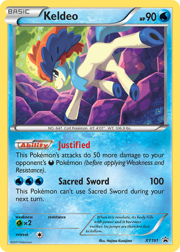 Keldeo (XY191) [XY: Black Star Promos] | Jomio and Rueliete's Cards and Comics
