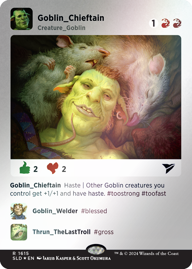 Goblin Chieftain (Rainbow Foil) [Secret Lair Drop Series] | Jomio and Rueliete's Cards and Comics